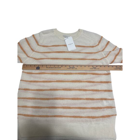 Lafayette 148 New York Cashmere Stripped Breton Sz 2X Stripped Luxurious Sweater - Picture 13 of 15